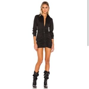 superdown Colette Ruched Shirt Dress